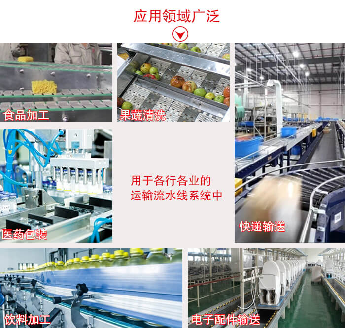 鏈板輸送機適用行業(yè)：食品加工，果蔬清洗等行業(yè)